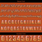 Custom Orange Baseball Jersey Personalized Baseball Shirt for Men Women Kids Youth