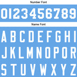 Custom Light Blue Sweatshirt Hoodie For Men Women Girl Boy Print Your Logo Name Number