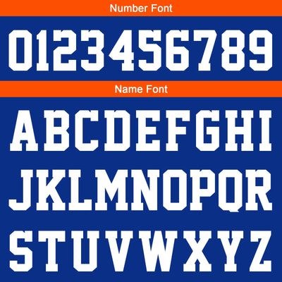 Custom Royal Orange Sleeve Hoodies for Men Women Shirts with Hoods Printed Name Logo enthsush