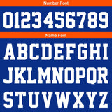 Custom Royal Orange Sleeve Hoodies for Men Women Shirts with Hoods Printed Name Logo