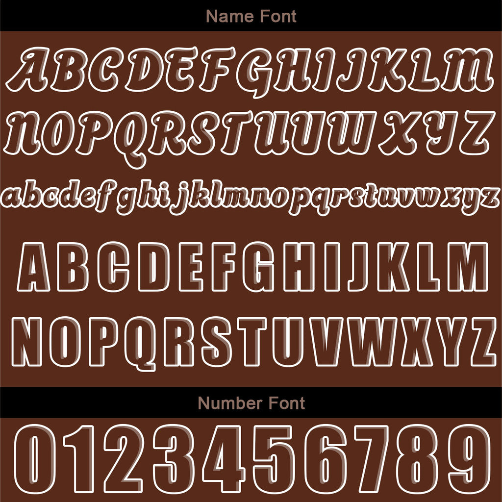 Custom Brown Baseball Jersey Personalized Baseball Shirt for Men Women Kids Youth enthsush
