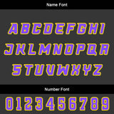 Custom Yellow Violet Basketball Jersey Uniform Suit Printed Your Logo Name Number