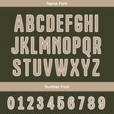 Custom Olive Green Khaki Reversible Football Jersey Personalized Gradient Football Shirts for Men Printed Team Name Number Logo