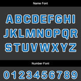 Custom Black Blue Jerseys for Men Women Personalized Soccer Uniforms for Adult and Kid