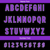 Custom Black Purple Football Jersey Personalized Gradient Football Shirts for Men Printed Team Name Number Logo