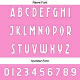 Custom Pink Football Jersey Personalized Gradient Football Shirts for Men Printed Team Name Number Logo