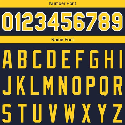 Custom Stitched Basketball Jersey for Men, Women And Kids Navy-Yellow-White enthsush