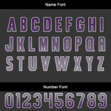 Custom Black Deep Purple Jerseys for Men Women Personalized Soccer Uniforms for Adult and Kid