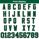 Custom White Green Football Jersey Personalized Football Shirts for Men Women  Printed Team Name Number Logo