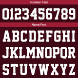 Custom Burgundy Sleeve Hoodies for Men Women Shirts with Hoods Printed Name Logo