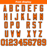 Custom White Orange Football Jersey Personalized Football Shirts for Men Women  Printed Team Name Number Logo