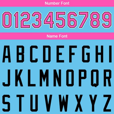 Custom Stitched Basketball Jersey for Men, Women And Kids Light Blue-Pink-White-Black enthsush