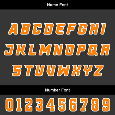 Custom White Blue Orange Basketball Jersey Uniform Suit Printed Your Logo Name Number enthsush