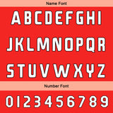 Custom Red Pink Reversible Football Jersey Personalized Gradient Football Shirts for Men Printed Team Name Number Logo