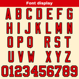 Custom Cream Red Football Jersey Personalized Football Shirts for Men Women  Printed Team Name Number Logo