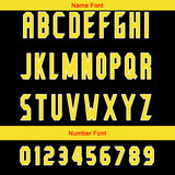 Custom Black Yellow Reversible Football Jersey Personalized Gradient Football Shirts for Men Printed Team Name Number Logo