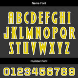 Custom Black Yellow Soccer Jerseys for Men Women Personalized Soccer Uniforms for Adult and Kid