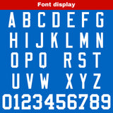 Custom Blue White Football Jersey Personalized Football Shirts for Men Women  Printed Team Name Number Logo