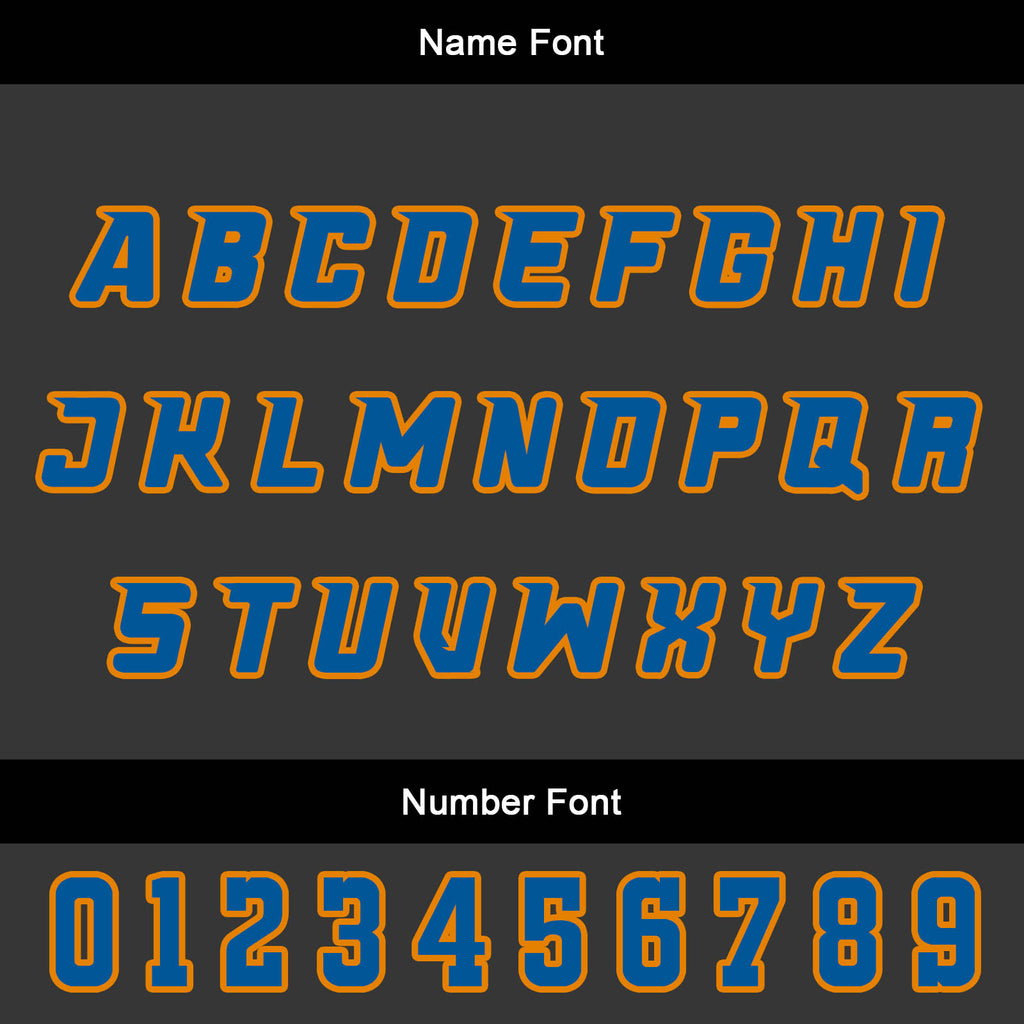 Custom Orange Blue Basketball Jersey Uniform Suit Printed Your Logo Name Number enthsush