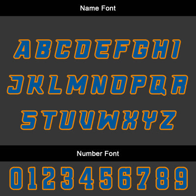Custom Orange Blue Basketball Jersey Uniform Suit Printed Your Logo Name Number enthsush