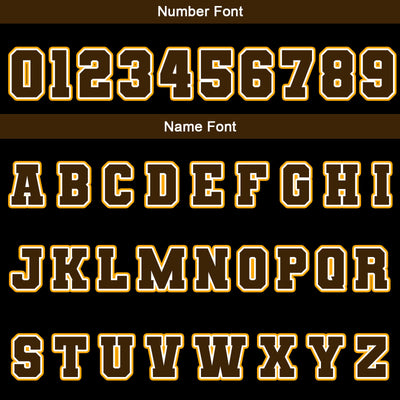 Custom Black Brown Yellow Waterproof Varsity Jackets Personalized Stitched Name Number Logo to Letterman Jackets enthsush
