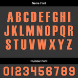 Custom Black Orange Jerseys for Men Women Personalized Soccer Uniforms for Adult and Kid