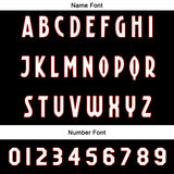 Custom Black Red Football Jersey Personalized Gradient Football Shirts for Men Printed Team Name Number Logo