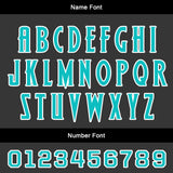 Custom Black Teal Soccer Jerseys for Men Women Personalized Soccer Uniforms for Adult and Kid