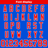 Custom Blue Red Football Jersey Personalized Football Shirts for Men Women  Printed Team Name Number Logo