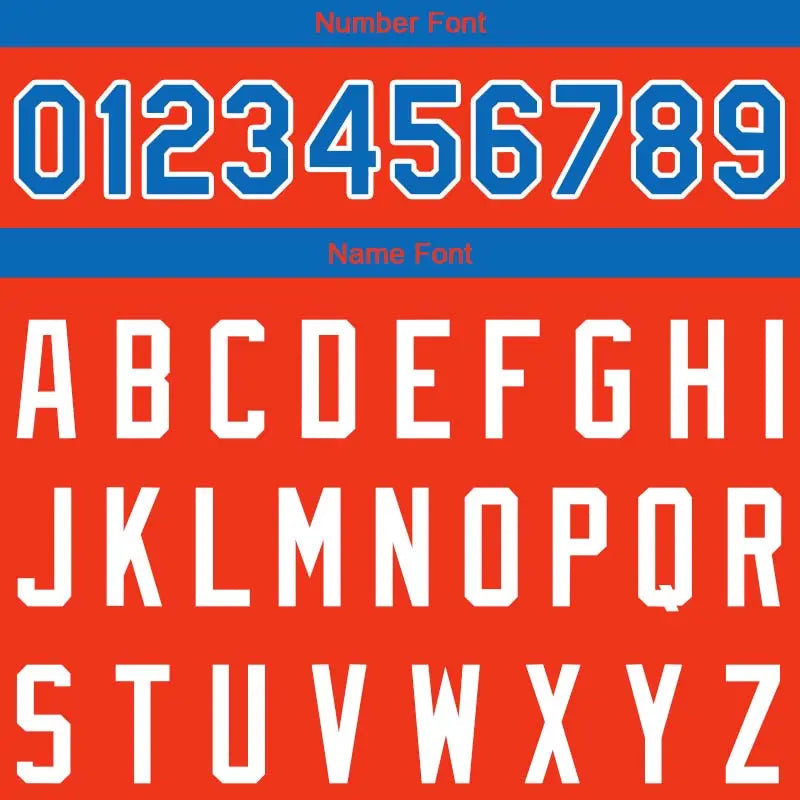 Custom Stitched Basketball Jersey for Men, Women And Kids Orange-Blue-White enthsush
