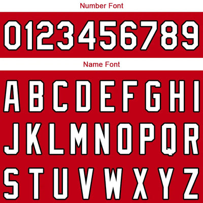 Custom Stitched Basketball Jersey for Men, Women And Kids Red-White-Black enthsush