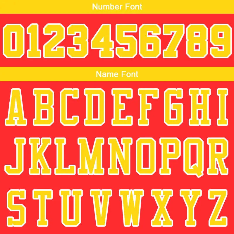Custom Stitched Basketball Jersey for Men, Women And Kids Red-Yellow-White enthsush