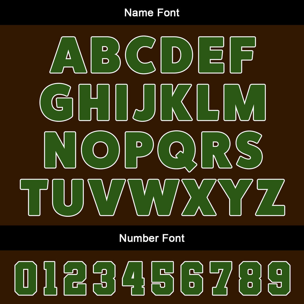 Custom Brown Green Jerseys for Men Women Personalized Soccer Uniforms for Adult and Kid enthsush