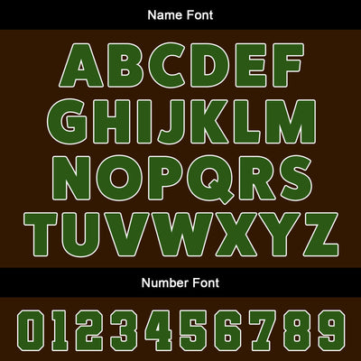 Custom Brown Green Jerseys for Men Women Personalized Soccer Uniforms for Adult and Kid enthsush
