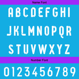 Custom Blue Purple Reversible Football Jersey Personalized Gradient Football Shirts for Men Printed Team Name Number Logo