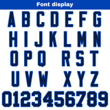 Custom White Navy Football Jersey Personalized Football Shirts for Men Women  Printed Team Name Number Logo