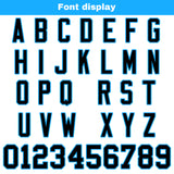 Custom White Blue Black Football Jersey Personalized Football Shirts for Men Women  Printed Team Name Number Logo