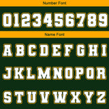 Custom Black Drak Green Yellow Waterproof Varsity Jackets Personalized Stitched Name Number Logo to Letterman Jackets