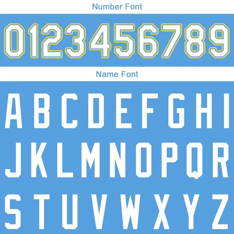 Custom Stitched Basketball Jersey for Men, Women And Kids Light Blue-White-Yellow enthsush