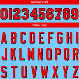 Custom Light Blue Sweatshirt Hoodie For Men Women Girl Boy Print Your Logo Name Number