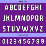 Custom Purple Reversible Football Jersey Personalized Gradient Football Shirts for Men Printed Team Name Number Logo