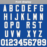 Custom Blue Grey Football Jersey Personalized Football Shirts for Men Women  Printed Team Name Number Logo