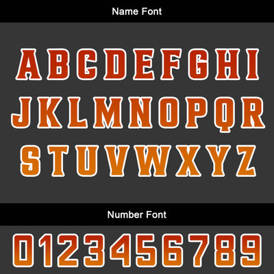 Custom Orange Red Basketball Jersey Uniform Suit Printed Your Logo Name Number enthsush