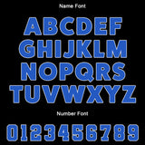 Custom Black Blue Jerseys for Men Women Personalized Soccer Uniforms for Adult and Kid