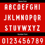 Custom Red Black Reversible Football Jersey Personalized Gradient Football Shirts for Men Printed Team Name Number Logo