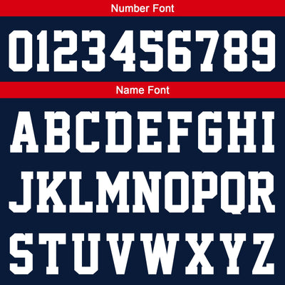 Custom Navy Red Sleeve Hoodies for Men Women Shirts with Hoods Printed Name Logo enthsush