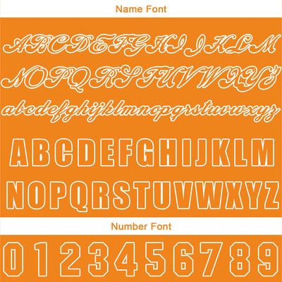 Custom Orange Jersey Personalized Baseball Shirt for Men Women Kids Youth enthsush