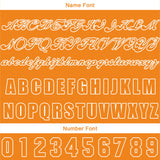 Custom Orange Jersey Personalized Baseball Shirt for Men Women Kids Youth