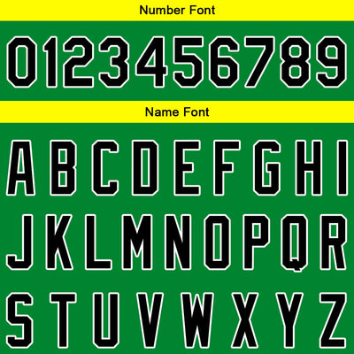 Custom Full Print Design Authentic Baseball Jersey Yellow-Green enthsush