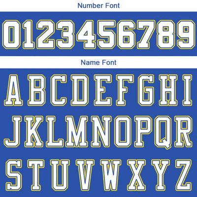 Custom Stitched Basketball Jersey for Men, Women And Kids Royal-White-Yellow enthsush